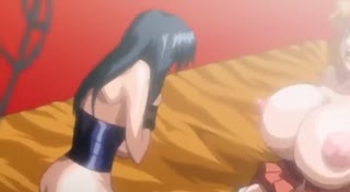 Incredible foursome with 3D animated futanari whores