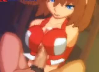 Armoured whore is fucked and fingered in a POV cartoon