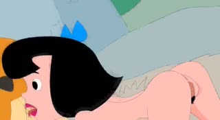 In the night a brunette teen is sucking his erect penis