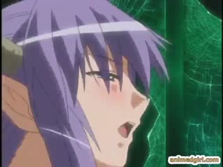 Medieval BDSM action by a dominant blonde and a sub